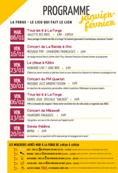 Programmation Janvier-Février 2026